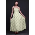 thumbnail image 2 of Bimba Robe Longue Maxi à Corsage Smocké pour Femmes à Imprimé d'Oiseau Pêcheur King - Grande, 2 of 7