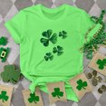 thumbnail image 1 of T-shirt de la Saint-Patrick pour Femmes Mode Col Rond Imprimé Manches Courtes T-shirt Décontracté Ample Hauts T-Shirts de la Saint-Patrick pour Femmes, 1 of 6