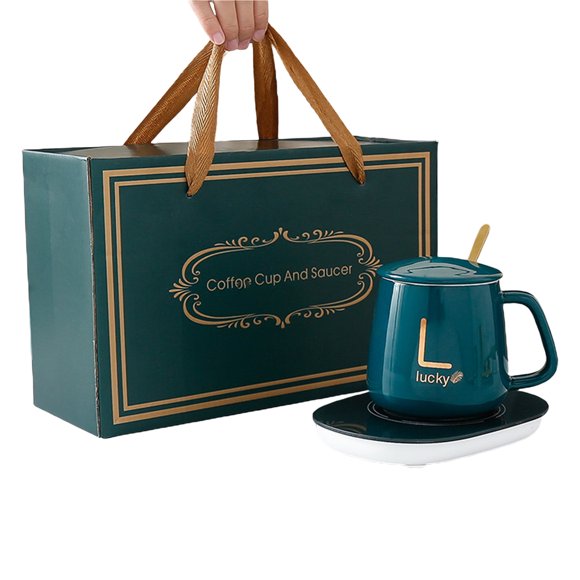 Ensemble de Tasses en Céramique Chauffantes à Isolation Thermique 380 ml Céramiques Température Constante à 55 Degrés Antidéflagrantes. Tasse à Café