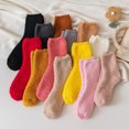 thumbnail image 4 of Xingzhi 10pieces Stably Fixed Elasticity Exquisite Craft Soft Texture Thick Socks Fit For All Feet Shape Wear-resistant Red 1Set, 4 of 6
