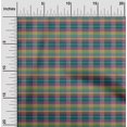 thumbnail image 1 of oneOone Silk Tabby Fabric Madras Check Print Sewing Fabric BTY 42 Inch Wide, 1 of 3