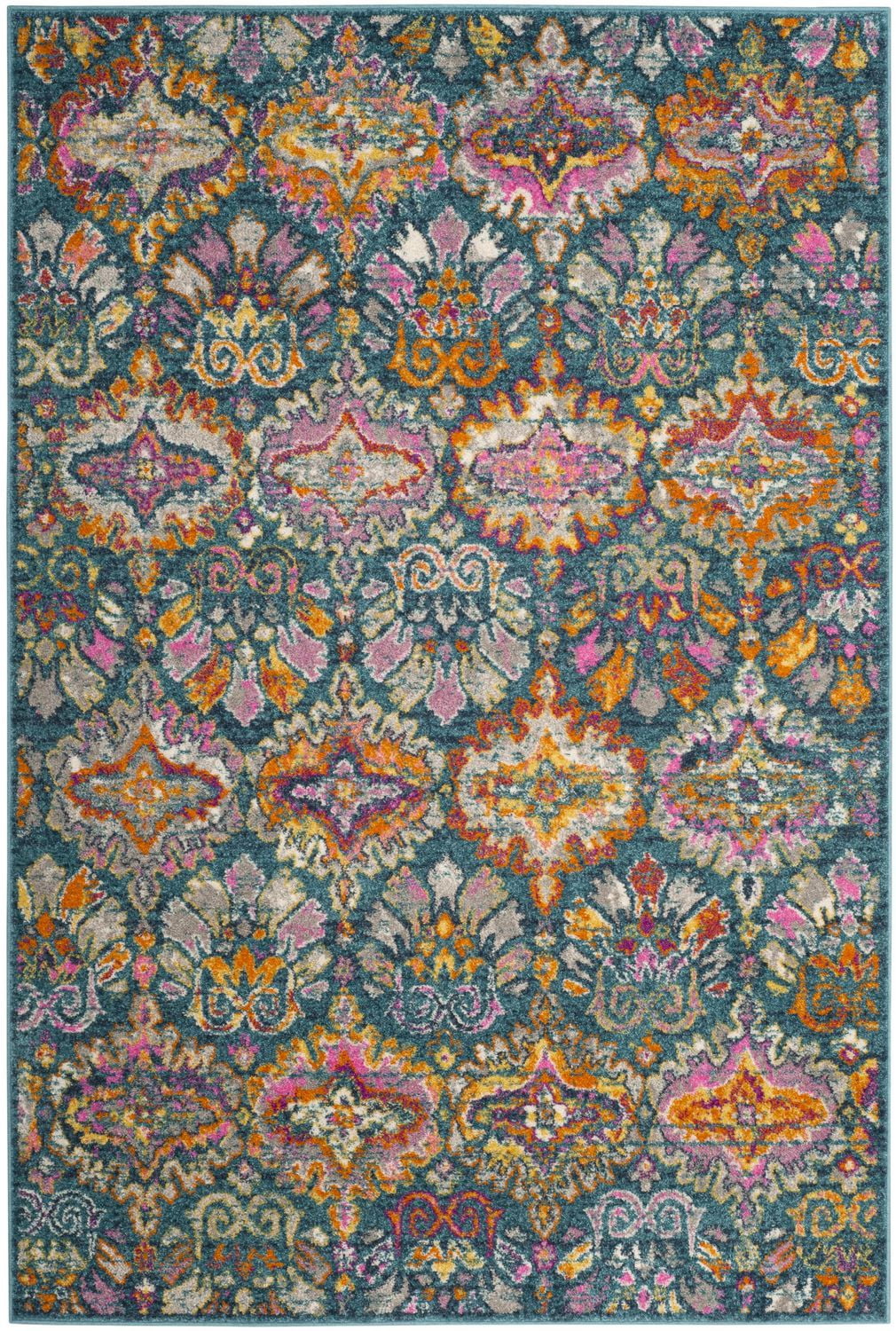 SAFAVIEH Madison Britton Geometric Floral Area Rug