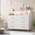 thumbnail image 2 of Commode Moderne à 6 Tiroirs avec Station de Recharge et Lumières DEL RVB – Petite Commode en Bois avec Tablette pour Chambre, Nursery Ou Appartement, 2 of 7