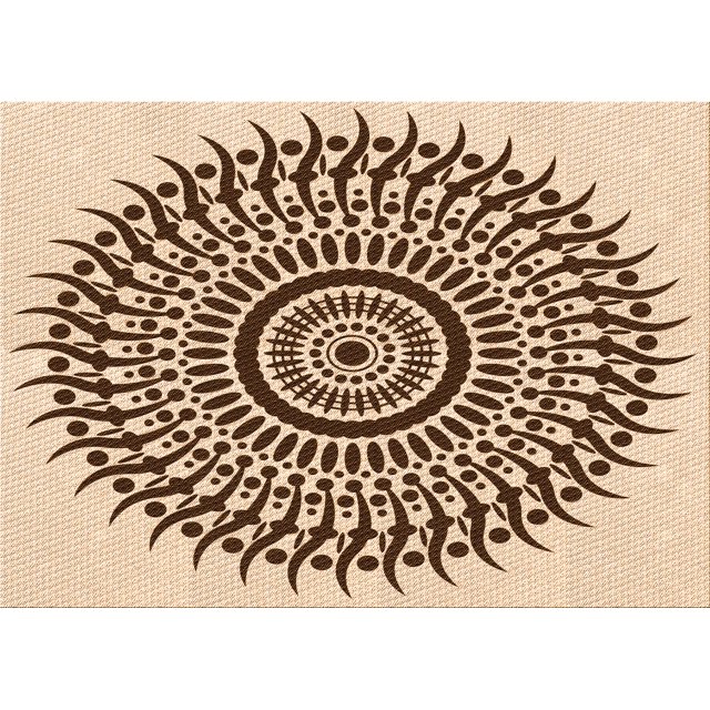 Ahgly Company Machine Washable Indoor Rectangle Transitional Golden Blonde Gold Area Rugs, 2' x 4'