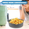 thumbnail image 3 of Air Fryer Silicone Pot Round Non-Stick Air Fryer Silicone Liner Compatible with Handles, 3 of 8