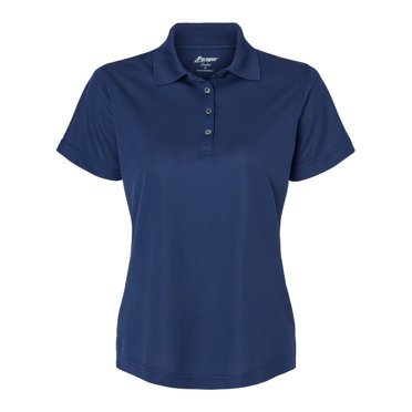 Paragon Womens Saratoga Performance Mini Mesh Polo, S, Navy