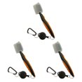 thumbnail image 2 of Ruiboury Golf Club Brush Portable Handheld Replacement Double-sided Ball Shoe Brushes Orange with Lid 3Set, 2 of 6