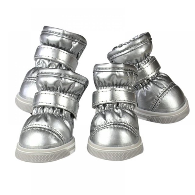 4 Pièces Antidérapant Chien Mesh Boots Réfléchissant Chiot Chaussures Respirant Doux Semelle Chien Protecteurs de Pattes Réglables Anti-Dérapant Bottes d'Animaux de Compagnie en Plein Air pour les Petits et Moyens Animaux