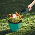 thumbnail image 4 of 3.94 Inch Small Flower Pots Plastic Planters - 3D Textured Outdoor Indoor Garden Pots with Drain Holes - Weather-Resistant Lightweight Plant Containers for Porch Patio Deck Windowsill Decor, 4 of 5