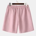 thumbnail image 5 of EOYWHK Cotton Linen Shorts for Men Summer Breathable Workout Gym Shorts Mid Waisted Solid Color Running Swimming Sleeping Shorts, 5 of 5