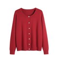 thumbnail image 1 of Cameland Cardigan Veste Chandail Uni à Col Rond pour Femmes Chandail à Col Rond, 1 of 9