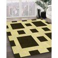 thumbnail image 3 of Ahgly Company Tapis Rectangulaire Lavable en Machine Intérieur Transitionnel Marron Chocolat, 3 Pieds x 5 Pieds, 3 of 7