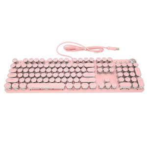 PC Claviers de jeu, Clavette mécanique Shaft mécanique réel pour le jeu pour le bureau pour la maison 902-7 Pink Punk