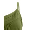 thumbnail image 4 of Innerwin Robes à Bretelles Spaghetti Robe Courte Mini Robe de Soirée Boutonnée Ample Robe Trapèze Vert Armée 4TG, 4 of 5