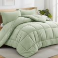 thumbnail image 1 of All Season Queen Comforter Set Soft Quilted Down Alternative Comforter+ Pillow Shams with Corner Tabs Winter Summer Warm Fluffy Machine Washable (Queen ), 1 of 7