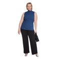 thumbnail image 2 of Iyla Women's Plus Mock Neckline Rib Top, 2 of 6