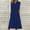 Dark Blue, variant on yievot Women's Summer Dress Fashion Causal Printing V-Neck Button Short Sleeve Vacation Pockets Dresses