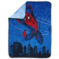 thumbnail image 4 of Spider-Man 'Swing' Kids Silk Touch Fleece Throw, 100% Polyester, 4 of 5