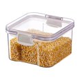 thumbnail image 1 of ZZkhGO Airtight Food Storage Containers, Transparent Plastic Dry Food Storage Jars, Stackable Kitchen Storage Containers for Flour Grains Snacks Candy, 1 of 6