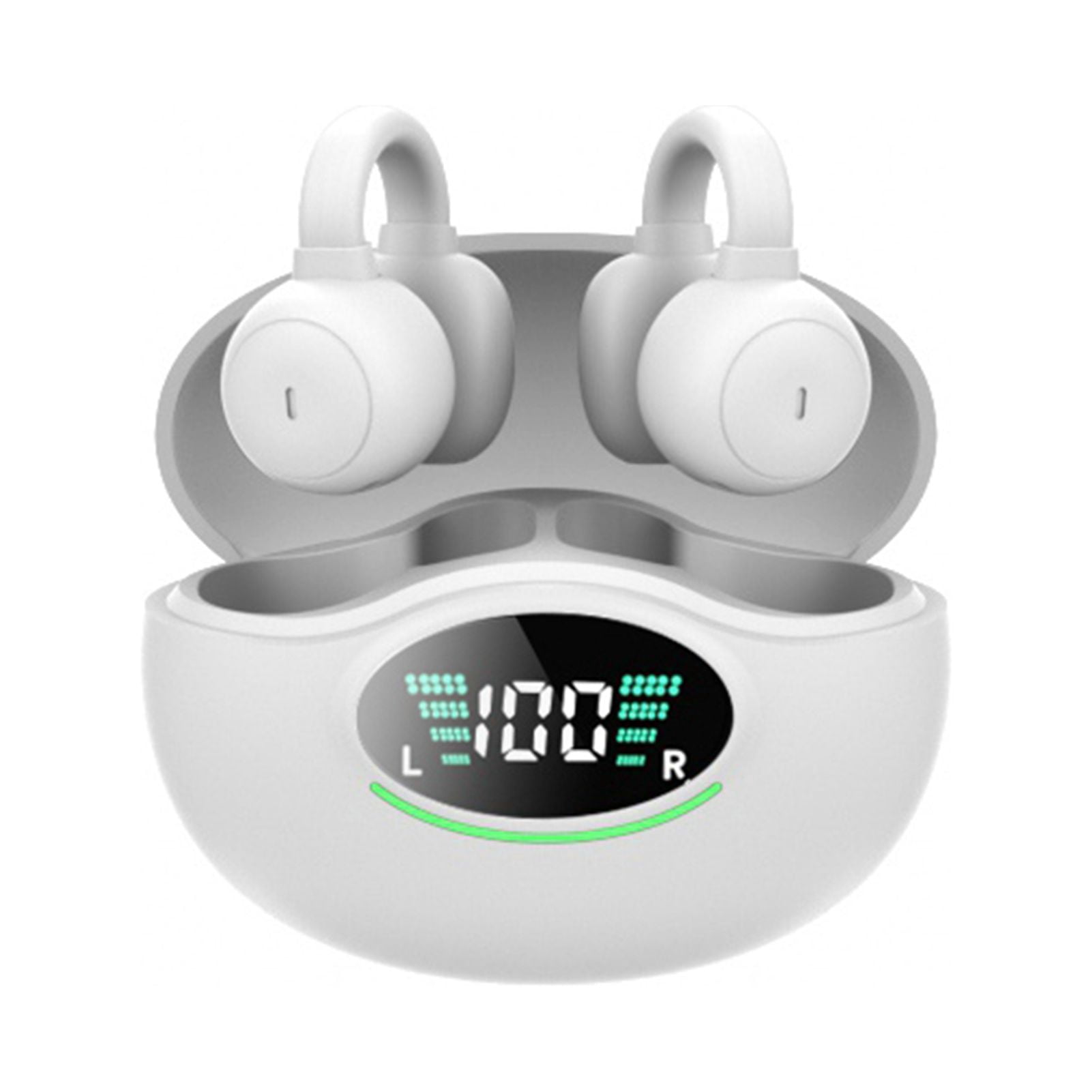 Mistaha Wireless Earbuds Q86 in White - Bluetooth V5.3, 10m Range, 3.5H Playtime, 180mAh Case, Φ13 32ohm Speaker, -85dBm Sensitivity, S/N ≥90dB