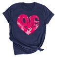 thumbnail image 2 of LSLJS T-shirt Imprimé « Lover Love » pour Femme à Col Rond, Manches Courtes, Haut, Cadeaux pour Femmes, 2 of 4
