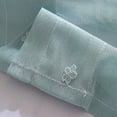 thumbnail image 4 of GROWTH TANK 1 Panel Voile Curtain Valance Plain Tier For Small Window - White, as described Blue, 4 of 9