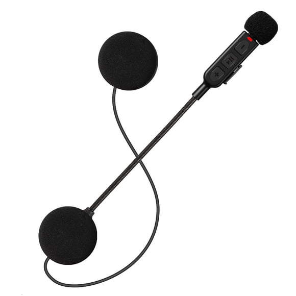 Motorcycle Helmet Bluetooth Headset with 5.3 EDR Tech, Auto-Answer Function, Noise-Canceling Stereo Speakers, 900mA Long-Lasting Battery, Dual Device Connection, Easy Installation & Gloves-Friendly