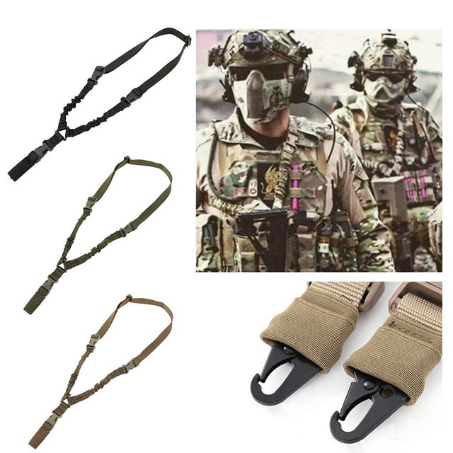 Maoww Single Point Sling Quick Release Camera single point sling Shoulder strap quick release Strap Hunting Adjustable Shoulder Belt, Khaki
