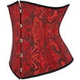 thumbnail image 2 of Women's Lace Up Boned Underbust Waist Trainer Corset, 2 of 4