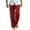 Red, variant on Lovzfmll Men's Casual Beach Pants, Drawstring Waist, Pockets, Relaxed Straight-Leg for Summer Vacations Orange, M