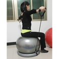 thumbnail image 3 of S SERENABLE 65cm Exercise Ball Chair Fitness Workout w/ Stability Base for Home Gym Gray, 3 of 9