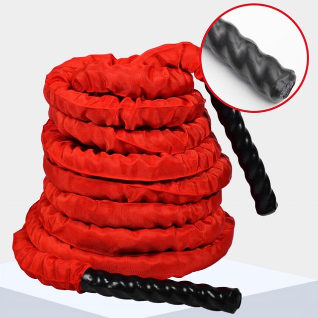 Corde Lestée Lourde, 38mm Cordes d'Exercice de Combat Corde d'Entraînement Corde Entraînée Valeur Exceptionnelle