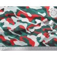 thumbnail image 2 of Soimoi Poly Georgette Fabric Two Tone With White Camouflage Print Sewing Fabric Yard 42 Inch Wide, 2 of 3