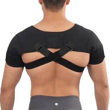 EIGTHTAIL Double Shoulder Brace for Women & Men Shoulder Pain Relief Double Shoulder Support Adjustable Shoulder Brace for Rotator Cuff Frozen Shoulder AC Joint Pain Relief Shoulder Wrap