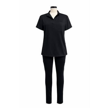 FLEX SCRUBS™ ladies collared v neck