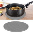 thumbnail image 4 of Table Placemat, Easy To  Lightweight Food-grade Silicone Material Convenient To Use Insulation Pad  For Microwave For Home For Family Gray, 4 of 8