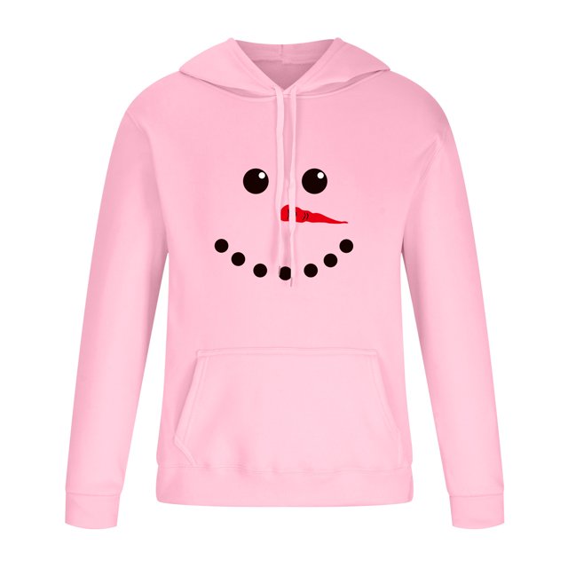 XZNGL Men Casual Christmas Print Pullover Long Sleeve Hoodie Sweatshirts