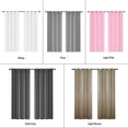 thumbnail image 4 of Festnight 2PCS 175*140cm Solid Color Curtains Polyester Fiber Grommet Filtering Casual Textured Curtains for Bedroom Living Room, 4 of 7