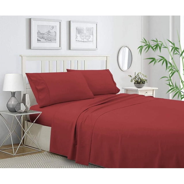 Ensemble de draps en mélange de polyester et bambou