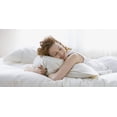 thumbnail image 2 of Alive Pixels Fitted Sheet Ivory Stripe 100 Percent Cotton 1-Pc Fitted Sheet with 19 Inch Pocket 200TC (Full, Ivory), 2 of 5