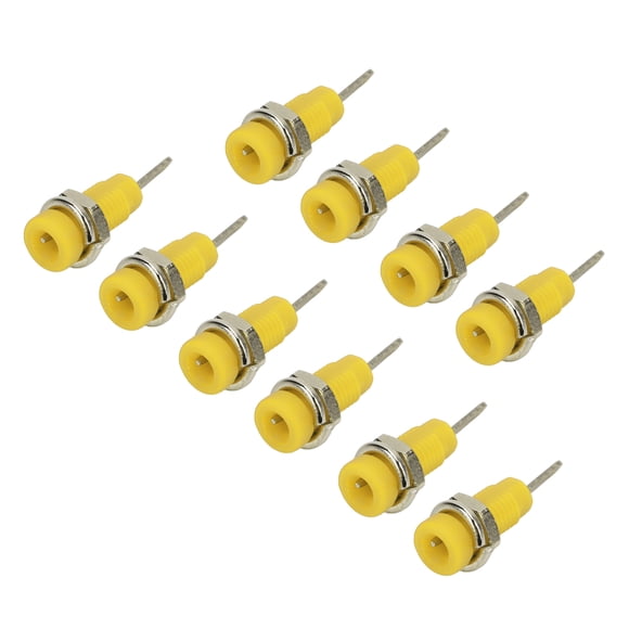 2mm Banana Socket 10Pcs J.40003 2mm Banana Jack Panel Socket Extended Post Plug Adapter For Electronic Instrument