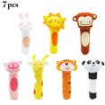 thumbnail image 2 of Bangcool 7PCS Infant Rattle Cute Plush Animal Educational Bell Shaker Rattle Musical Toy, 2 of 10