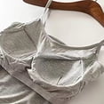thumbnail image 4 of HNMKIU Gym Racerback Tank Tops Shelf Bra Camisoles Adjustable Spaghetti Strap Tank Tops Basic Layer, 4 of 4