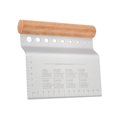 thumbnail image 3 of maskred 1pc Stainless Chopper 8 -Hole Bench Scraper Kitchen Bread Pastry Slicer With Wooden Handle Baking Accessories Tool, 3 of 6