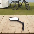 thumbnail image 4 of Bicycle Rearview Mirror Adjustment For 360 Rotation Adjustment For Single Bike Bicycle Electric Bike Motorcycle Reflector Black pair, 4 of 9