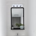 thumbnail image 3 of Globe Electric 18" 3-Light LED Chrome Vanity Light Fixture, Contemporary Style, 3 of 7