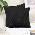 thumbnail image 4 of Yhmxh Pillow Covers Throw Pillow Covers Pillow Protector Weaving Snowflake Velvet Solid Color Pillow Office Sofa Lumbar Support Pillow Bedside Support Pillowcase Cushion Cushion Cover, 4 of 7