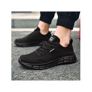 Avamo Hommes Athletic Shoes Sports Trainers Mesh Sneakers Respirant Running Shoe Walking Noir 8
