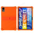 thumbnail image 1 of For Teclast T60 2023 12 inch Tablet PC Soft Silicone Shockproof Cover Case with Rear Kickstand Orange For Teclast T60 12in, 1 of 6