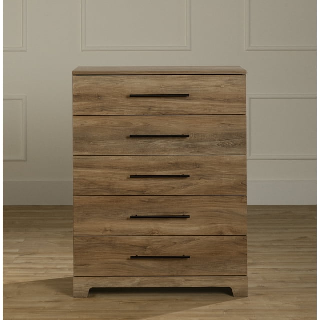 South Shore Barcelo 5-Drawer Chest for Adult, in Natural Mango